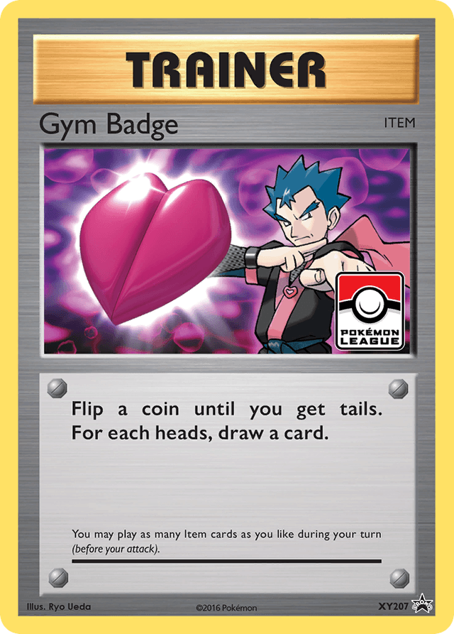 Carta Gym Badge XY207/211 do set XY Black Star Promos — Pokémon TCG | Bynx