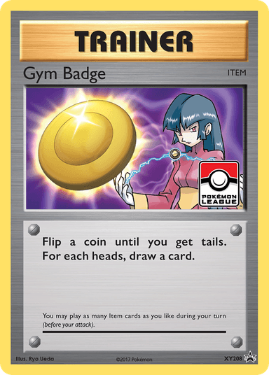 Carta Gym Badge XY208/211 do set XY Black Star Promos — Pokémon TCG | Bynx