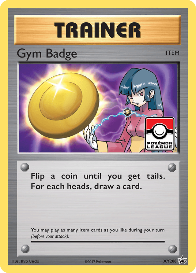Carta Gym Badge XY208/211 do set XY Black Star Promos — Pokémon TCG | Bynx