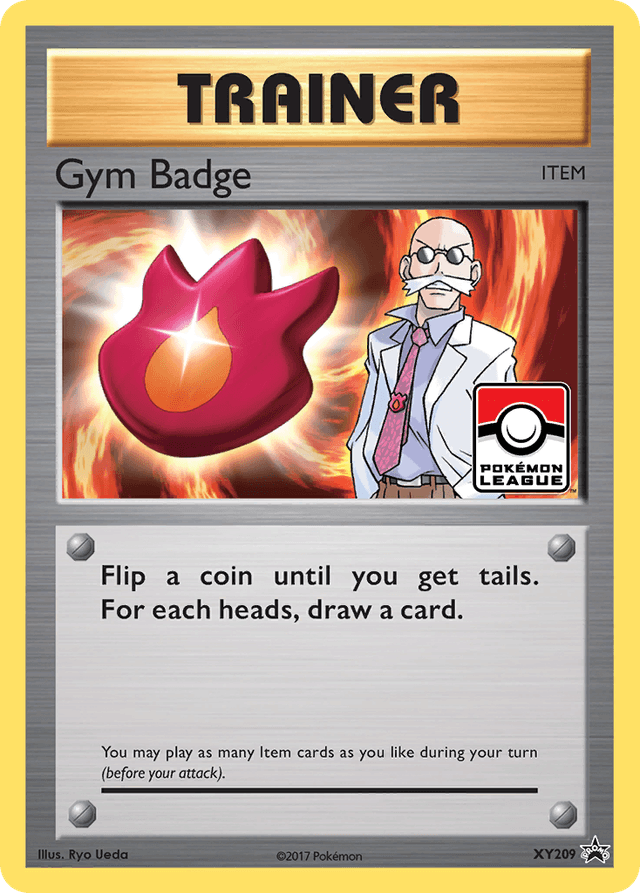 Carta Gym Badge XY209/211 do set XY Black Star Promos — Pokémon TCG | Bynx