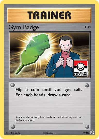 Carta Gym Badge XY210/211 do set XY Black Star Promos — Pokémon TCG | Bynx