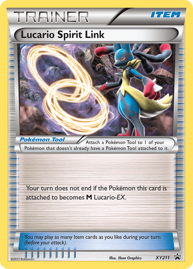 Carta Lucario Spirit Link XY211/211 do set XY Black Star Promos — Pokémon TCG | Bynx