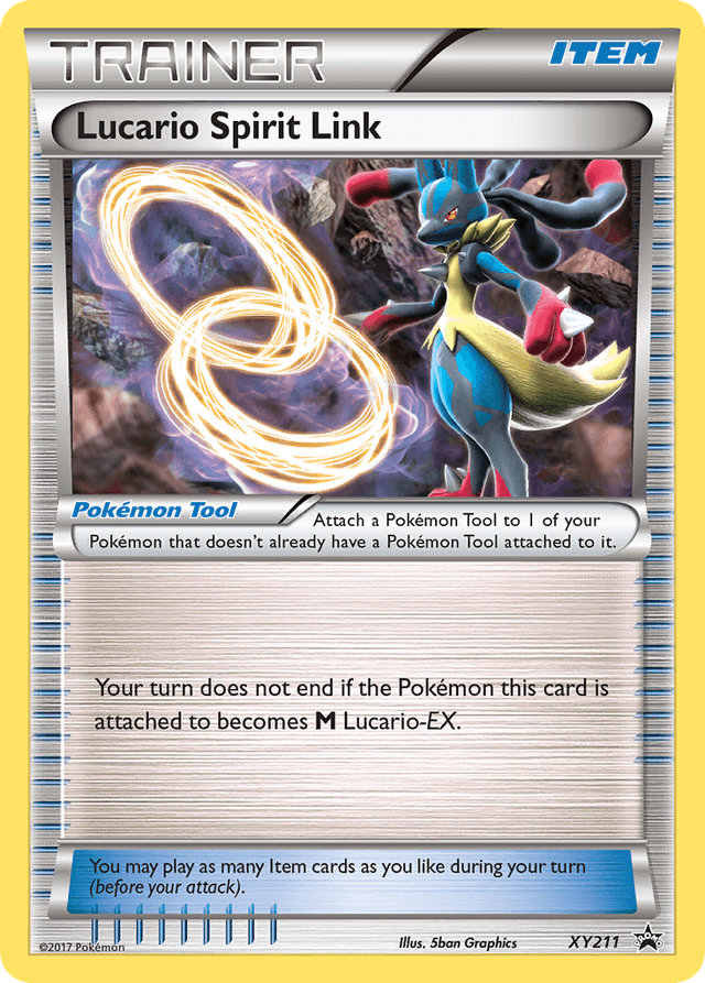 Carta Lucario Spirit Link XY211/211 do set XY Black Star Promos — Pokémon TCG | Bynx