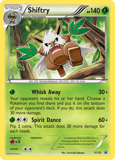 Carta Shiftry XY23/211 do set XY Black Star Promos — Pokémon TCG | Bynx