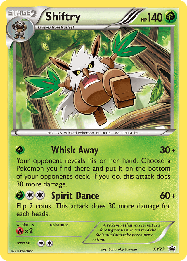 Carta Shiftry XY23/211 do set XY Black Star Promos — Pokémon TCG | Bynx