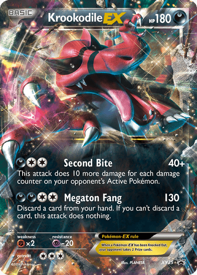 Carta Krookodile-EX XY25/211 do set XY Black Star Promos — Pokémon TCG | Bynx