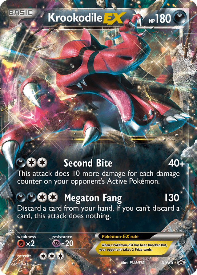 Carta Krookodile-EX XY25/211 do set XY Black Star Promos — Pokémon TCG | Bynx