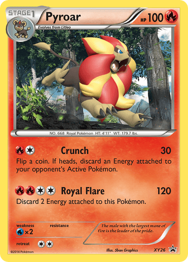 Carta Pyroar XY26/211 do set XY Black Star Promos — Pokémon TCG | Bynx