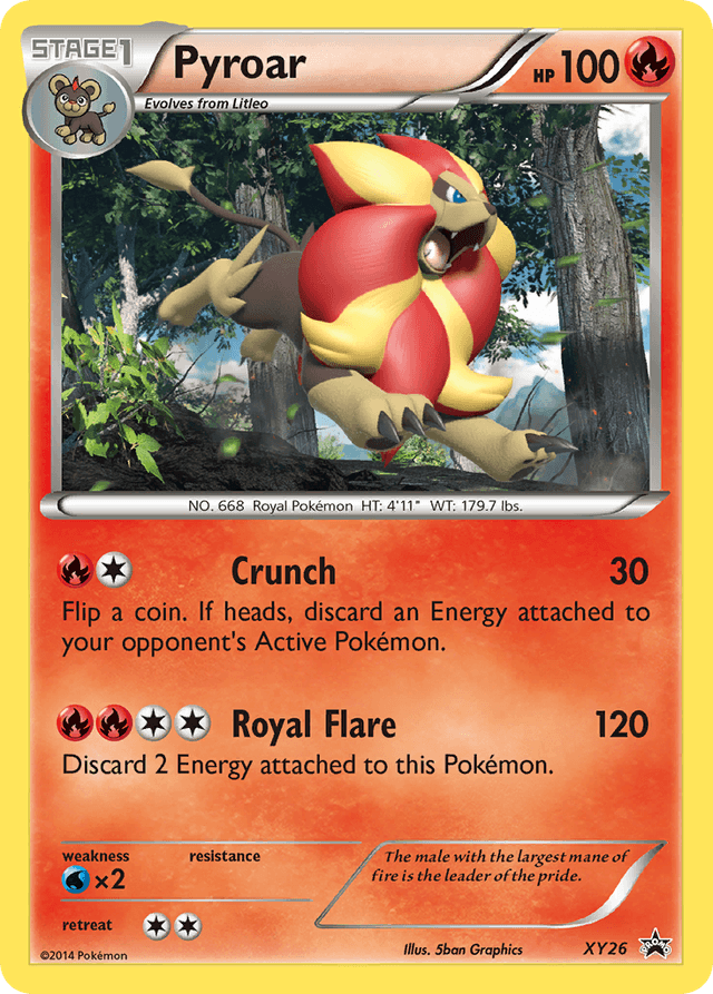 Carta Pyroar XY26/211 do set XY Black Star Promos — Pokémon TCG | Bynx
