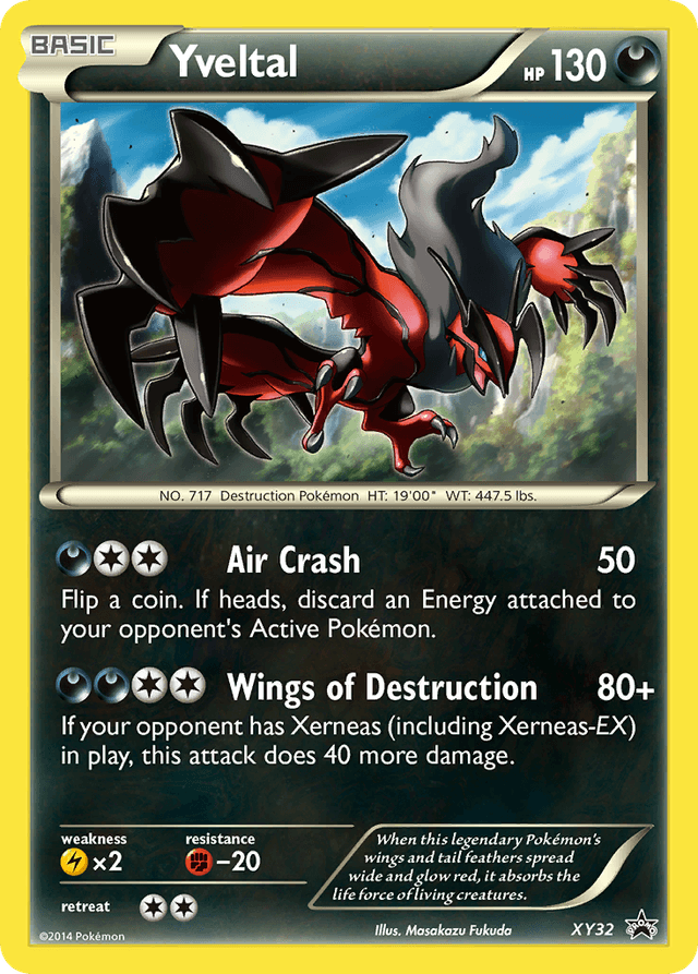 Carta Yveltal XY32/211 do set XY Black Star Promos — Pokémon TCG | Bynx