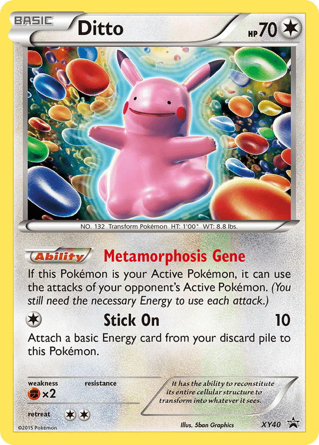 Carta Ditto XY40/211 do set XY Black Star Promos — Pokémon TCG | Bynx