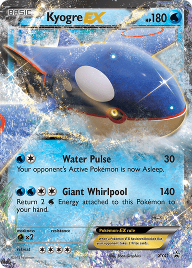 Carta Kyogre-EX XY41/211 do set XY Black Star Promos — Pokémon TCG | Bynx