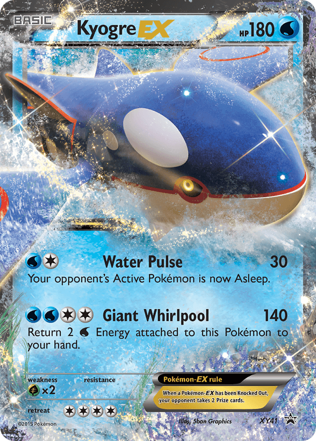 Carta Kyogre-EX XY41/211 do set XY Black Star Promos — Pokémon TCG | Bynx