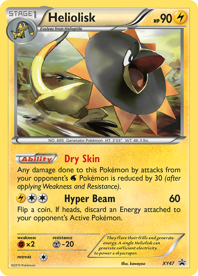 Carta Heliolisk XY47/211 do set XY Black Star Promos — Pokémon TCG | Bynx