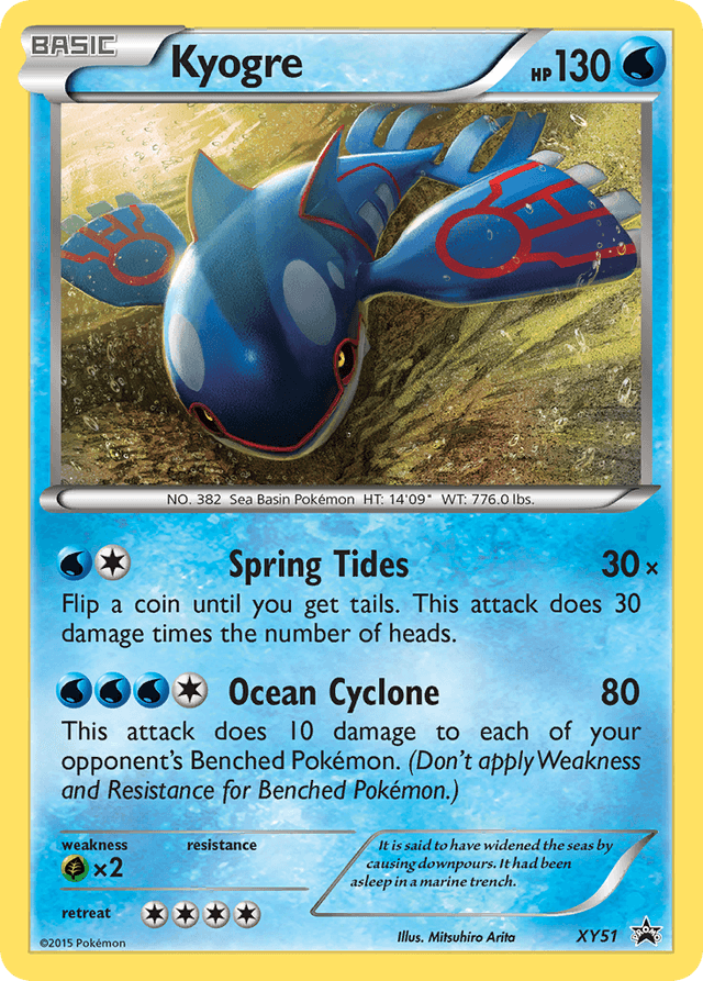 Carta Kyogre XY51/211 do set XY Black Star Promos — Pokémon TCG | Bynx