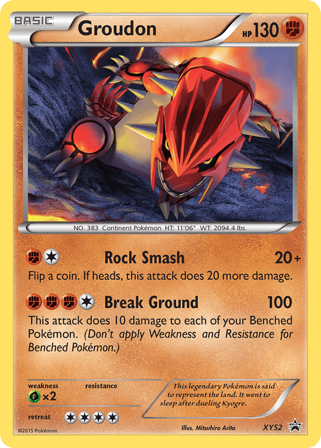 Carta Groudon XY52/211 do set XY Black Star Promos — Pokémon TCG | Bynx