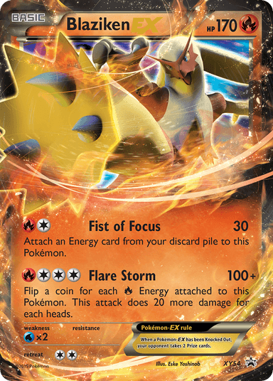 Carta Blaziken-EX XY54/211 do set XY Black Star Promos — Pokémon TCG | Bynx