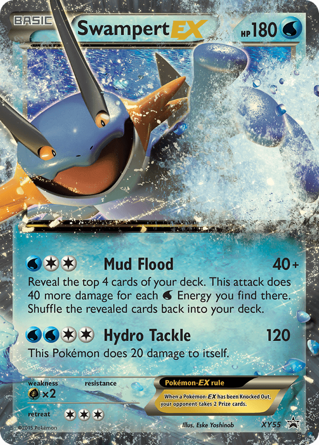 Carta Swampert-EX XY55/211 do set XY Black Star Promos — Pokémon TCG | Bynx