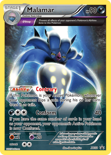 Carta Malamar XY58/211 do set XY Black Star Promos — Pokémon TCG | Bynx