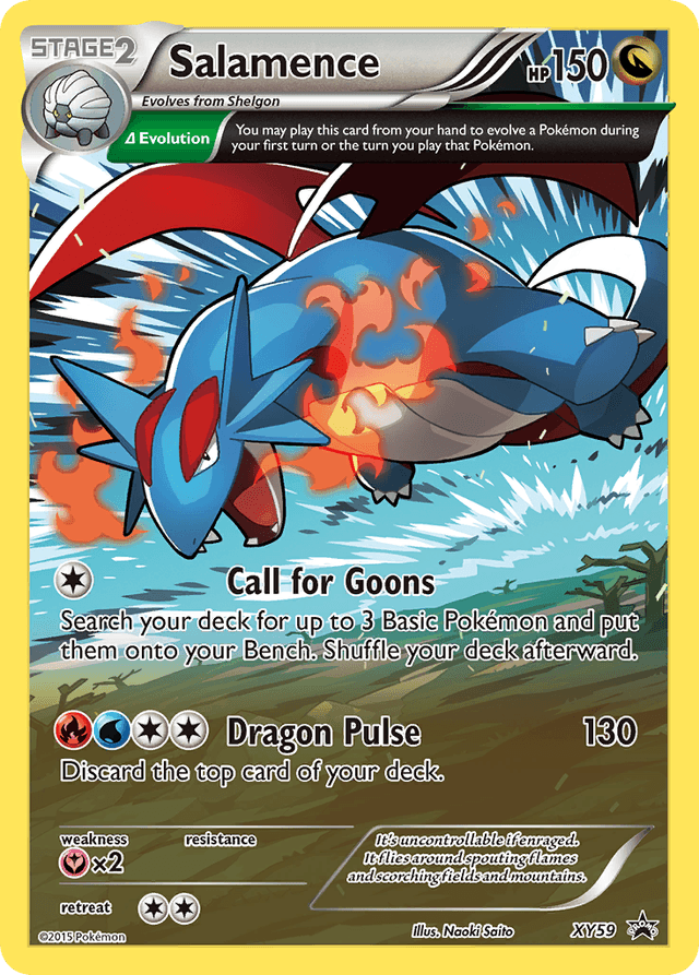 Carta Salamence XY59/211 do set XY Black Star Promos — Pokémon TCG | Bynx