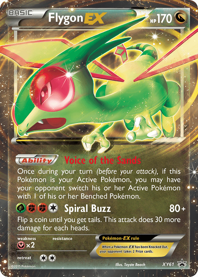 Carta Flygon-EX XY61/211 do set XY Black Star Promos — Pokémon TCG | Bynx