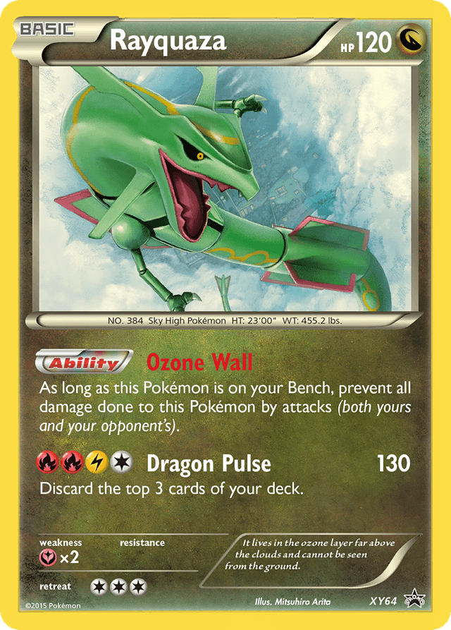 Carta Rayquaza XY64/211 do set XY Black Star Promos — Pokémon TCG | Bynx