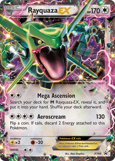 Carta Rayquaza-EX XY66/211 do set XY Black Star Promos — Pokémon TCG | Bynx