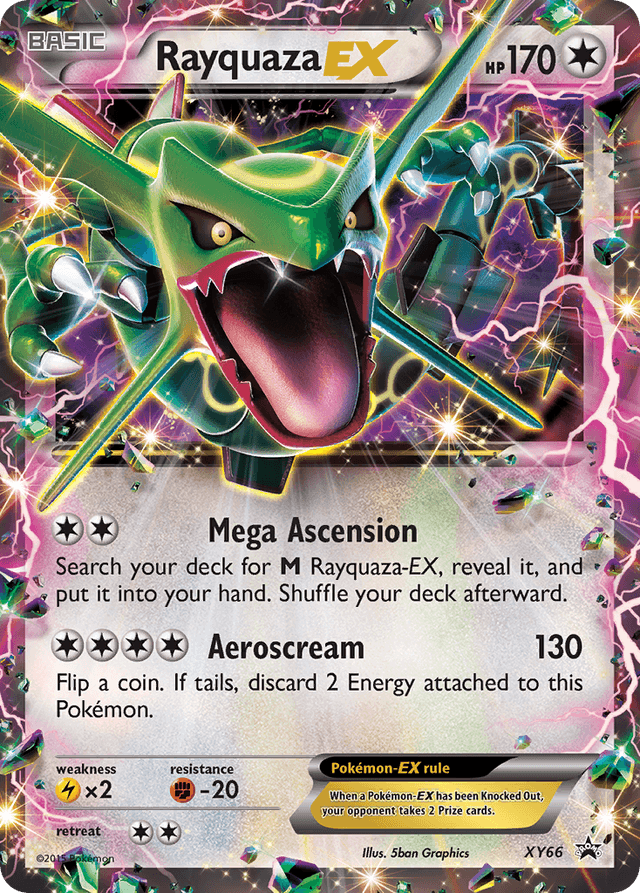 Carta Rayquaza-EX XY66/211 do set XY Black Star Promos — Pokémon TCG | Bynx