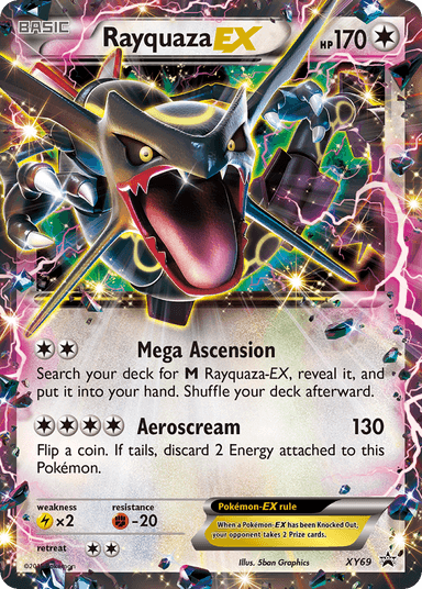 Carta Rayquaza-EX XY69/211 do set XY Black Star Promos — Pokémon TCG | Bynx