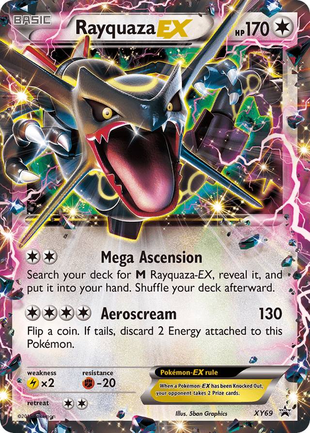 Carta Rayquaza-EX XY69/211 do set XY Black Star Promos — Pokémon TCG | Bynx