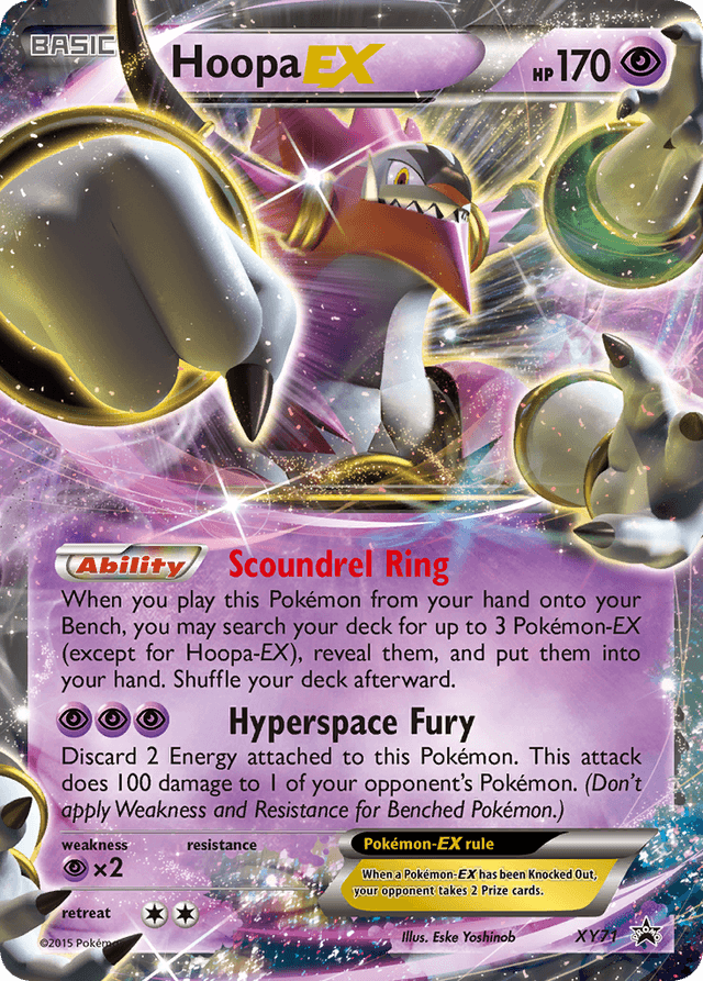 Carta Hoopa-EX XY71/211 do set XY Black Star Promos — Pokémon TCG | Bynx