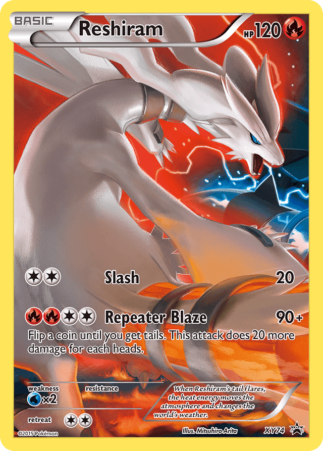 Carta Reshiram XY74/211 do set XY Black Star Promos — Pokémon TCG | Bynx