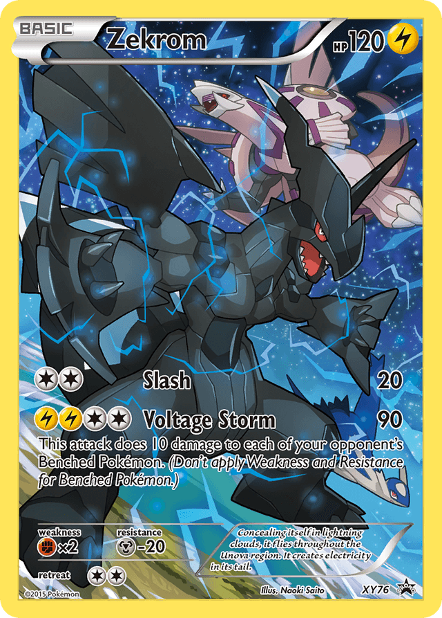 Carta Zekrom XY76/211 do set XY Black Star Promos — Pokémon TCG | Bynx