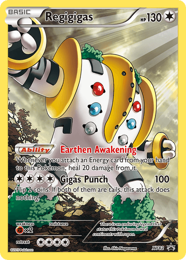 Carta Regigigas XY82/211 do set XY Black Star Promos — Pokémon TCG | Bynx