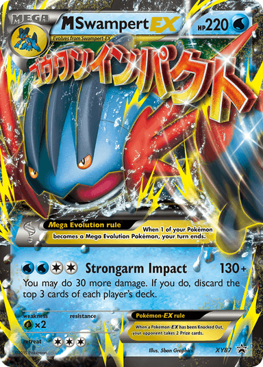 Carta M Swampert-EX XY87/211 do set XY Black Star Promos — Pokémon TCG | Bynx