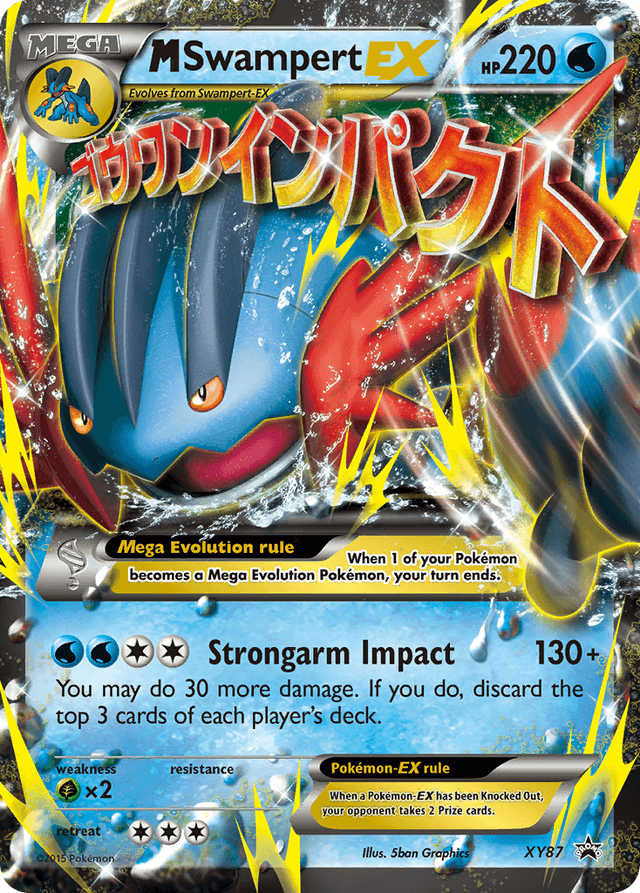Carta M Swampert-EX XY87/211 do set XY Black Star Promos — Pokémon TCG | Bynx