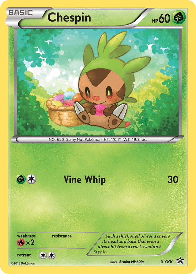 Carta Chespin XY88/211 do set XY Black Star Promos — Pokémon TCG | Bynx