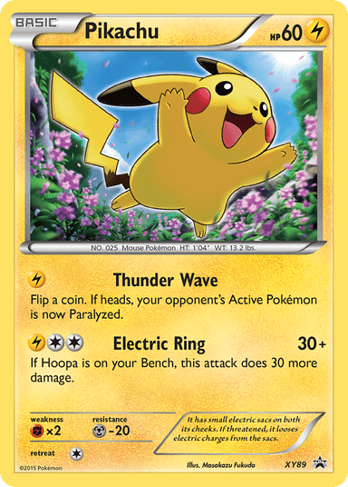 Carta Pikachu XY89/211 do set XY Black Star Promos — Pokémon TCG | Bynx