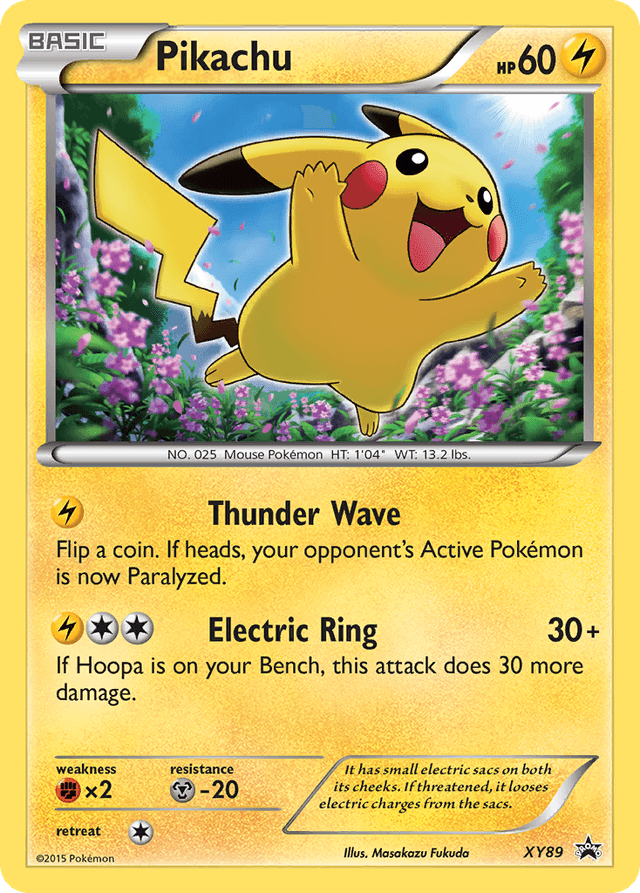 Carta Pikachu XY89/211 do set XY Black Star Promos — Pokémon TCG | Bynx