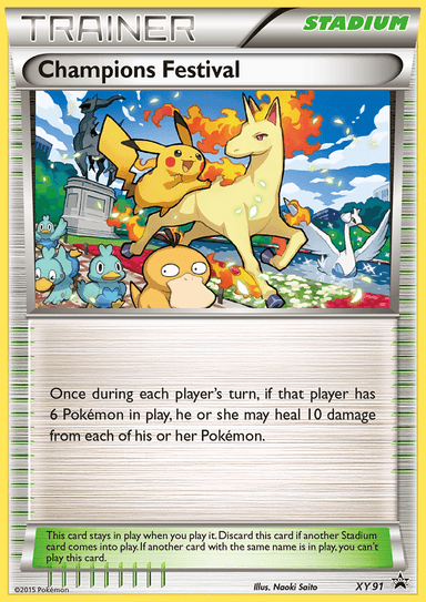 Carta Champions Festival XY91/211 do set XY Black Star Promos — Pokémon TCG | Bynx