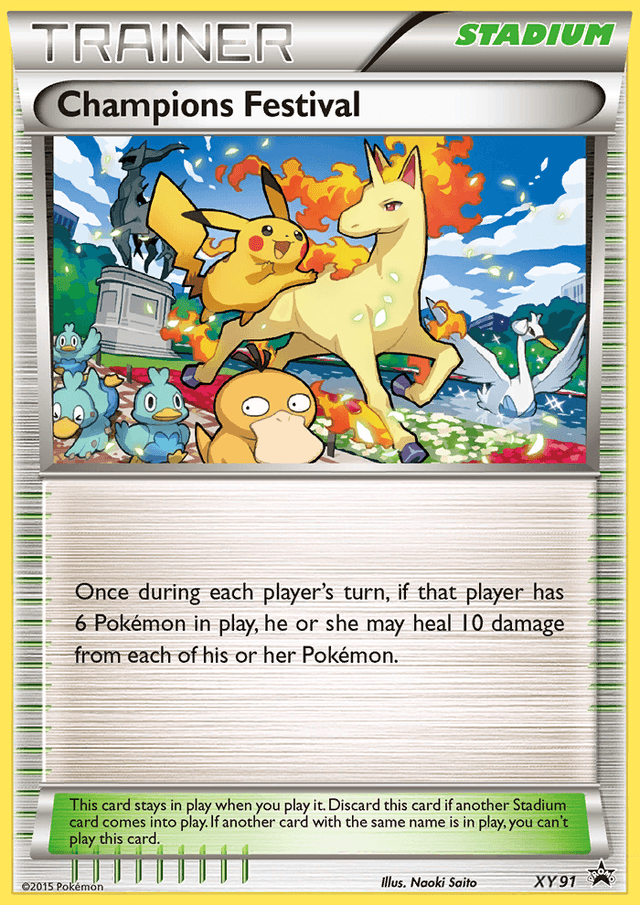 Carta Champions Festival XY91/211 do set XY Black Star Promos — Pokémon TCG | Bynx