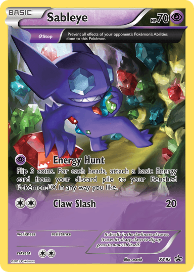 Carta Sableye XY92/211 do set XY Black Star Promos — Pokémon TCG | Bynx