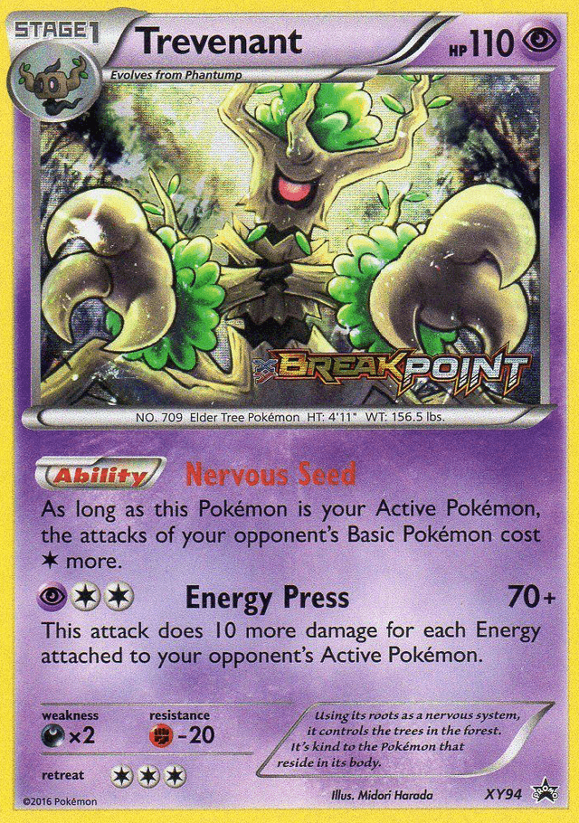 Carta Trevenant XY94/211 do set XY Black Star Promos — Pokémon TCG | Bynx
