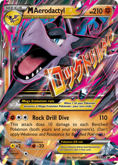 Carta M Aerodactyl-EX XY98/211 do set XY Black Star Promos — Pokémon TCG | Bynx
