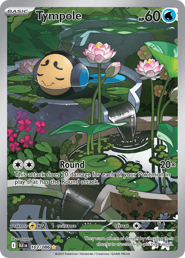 Carta Tympole 103/86 do set Black Bolt — Pokémon TCG | Bynx