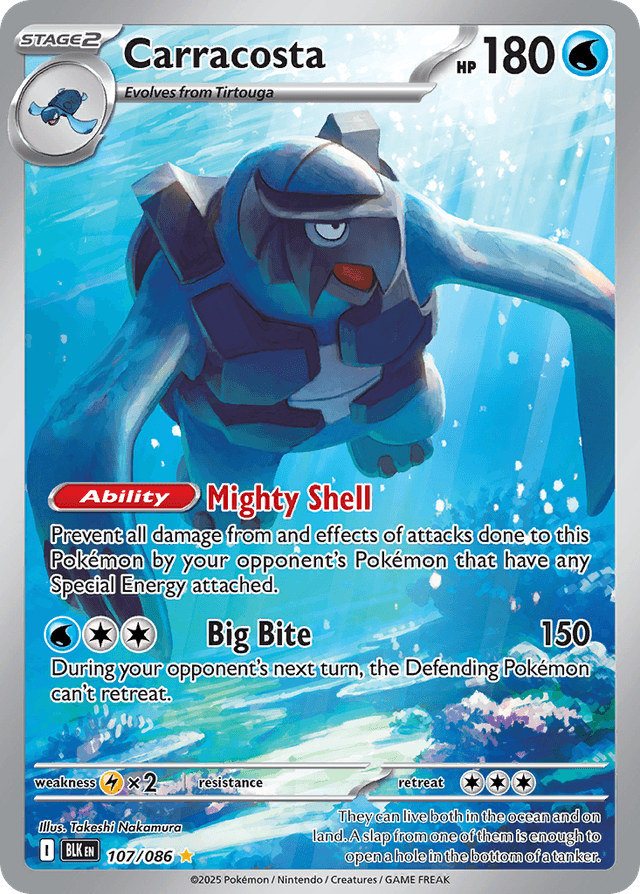 Carta Carracosta 107/86 do set Black Bolt — Pokémon TCG | Bynx