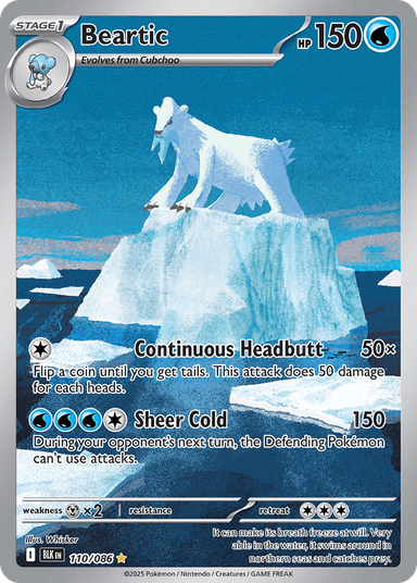 Carta Beartic 110/86 do set Black Bolt — Pokémon TCG | Bynx