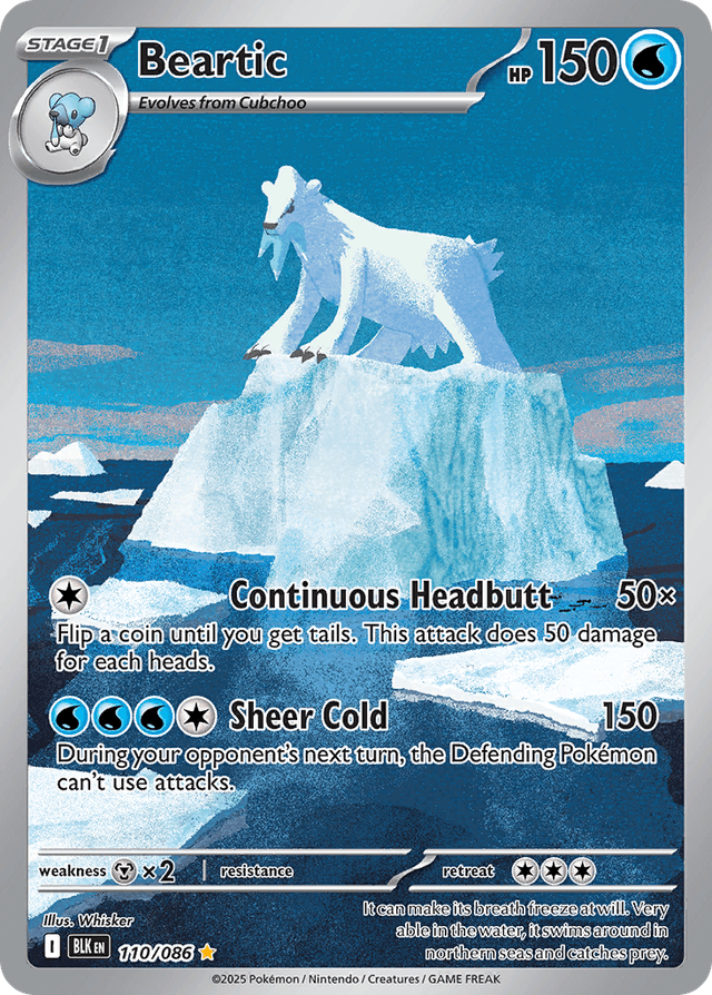 Carta Beartic 110/86 do set Black Bolt — Pokémon TCG | Bynx