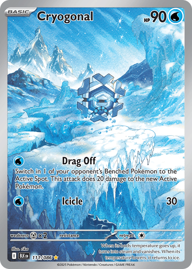 Carta Cryogonal 111/86 do set Black Bolt — Pokémon TCG | Bynx