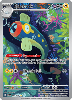Carta Eelektrik 114 do set Black Bolt — Pokémon TCG | Bynx